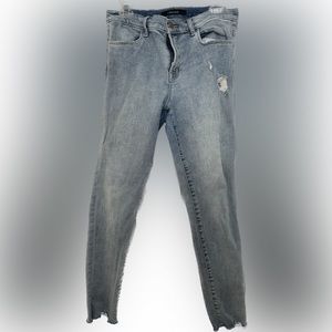 J brand skinny leg frayed ends